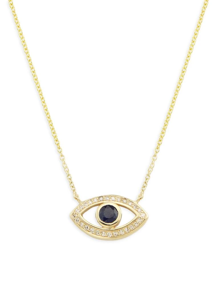 Effy 14K Yellow Gold, Sapphire
0.11 TCW Diamond Necklace