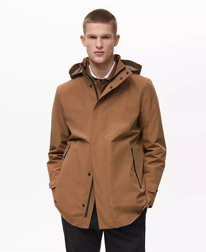 Mango Men's Coolmax Technology Waterproof Parka