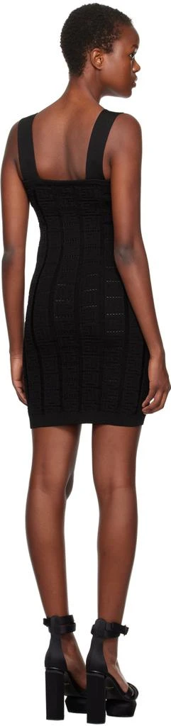 Balmain Black Jacquard Minidress 3