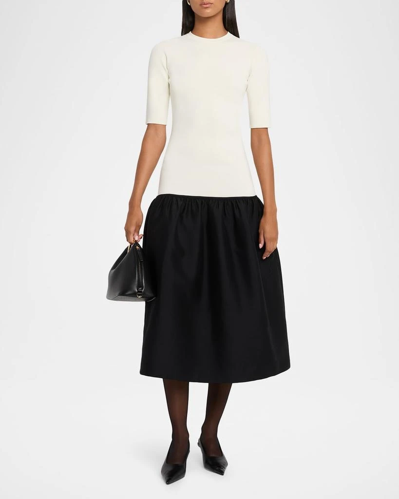 Totême Twinflower Drop-Waist Midi Dress 2