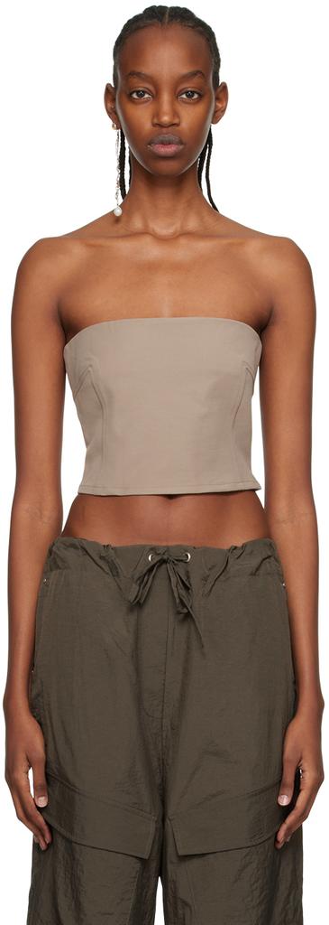 Paris Georgia SSENSE Work Capsule – Taupe Audrey Tube Top