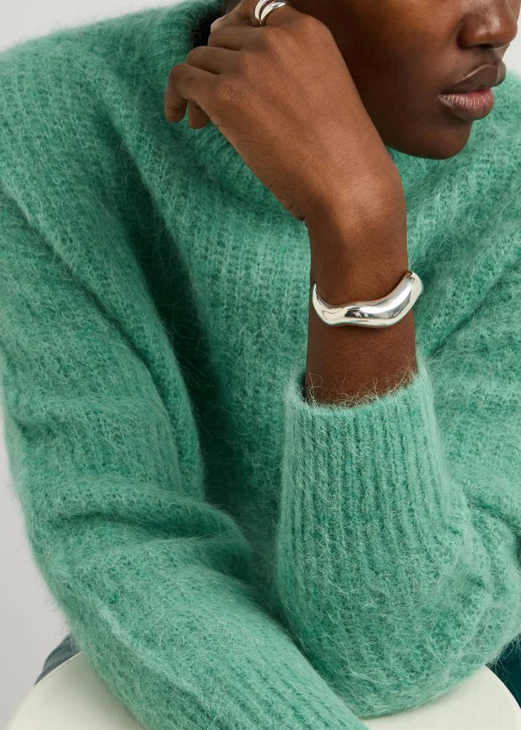 AGMES Astrid large sterling silver cuff  2