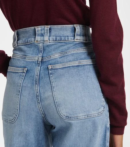 FRAME Modern Pocket high-rise wide-leg jeans 5