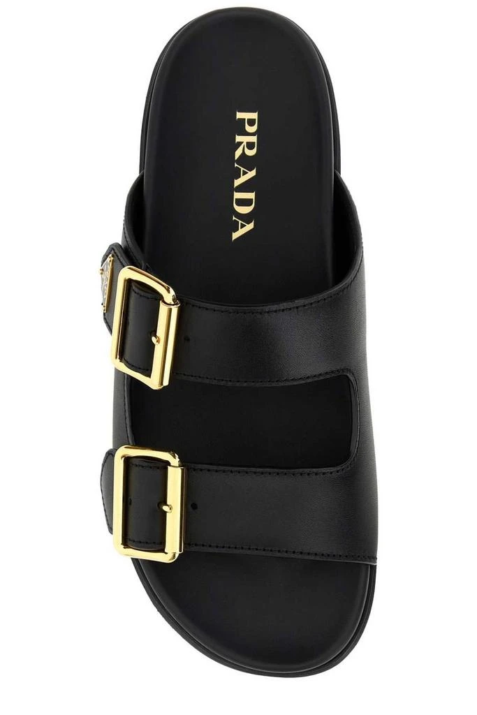 Prada Prada Triangle-Logo Open-Toe Slides 3