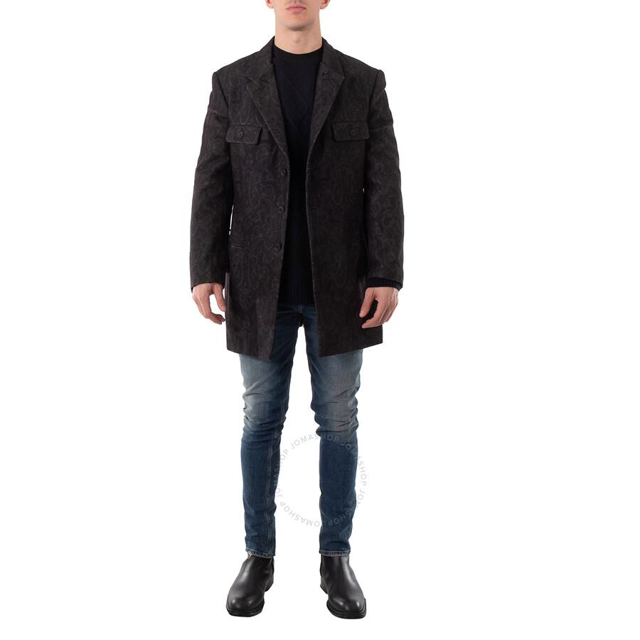 YOHJI YAMAMOTO Indian Jacquard Transforming Collar Jacket