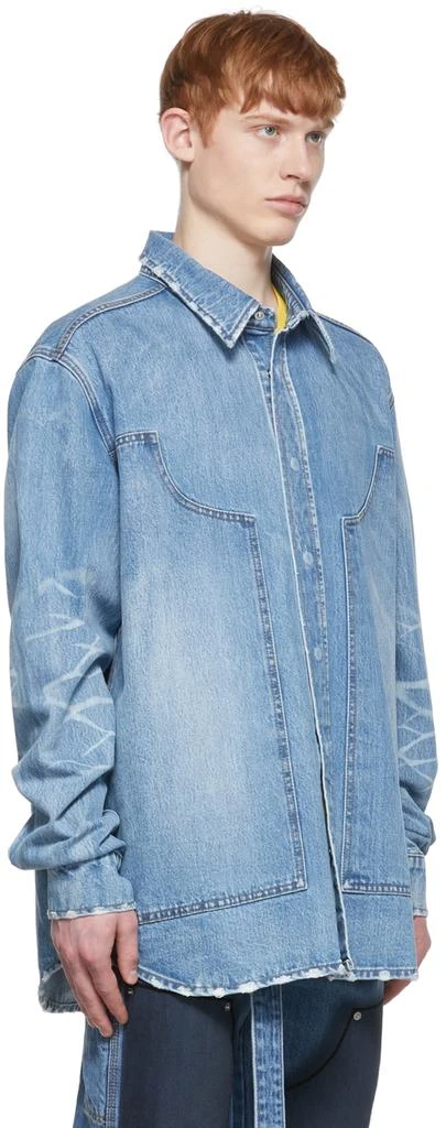 We11done Blue Paneled Denim Jacket 2