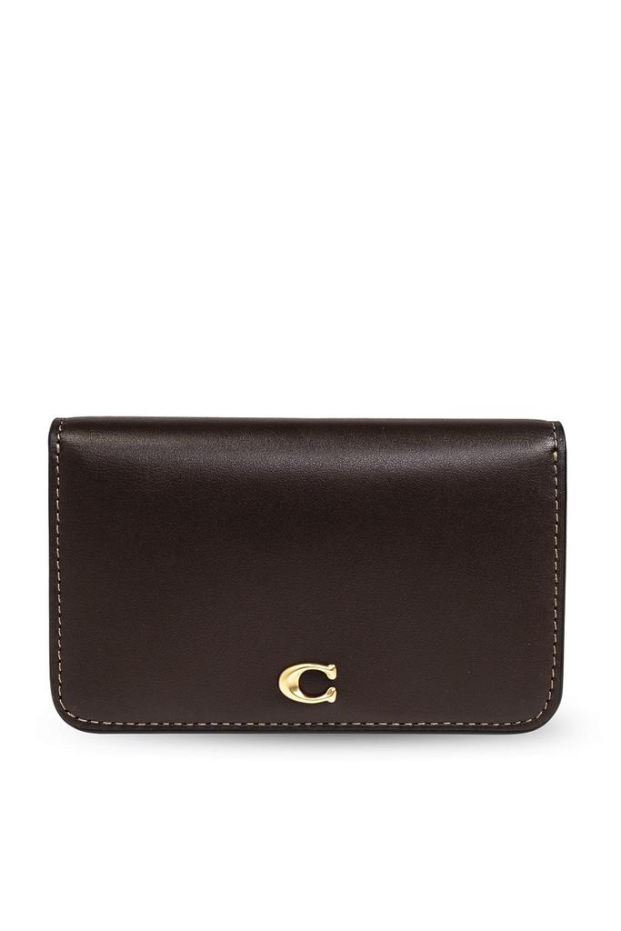 Shop Coach C Logo Plaque Bi-Fold Wallet on Sale at
