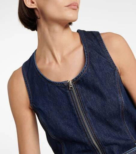 Re/Done Belted denim minidress 4