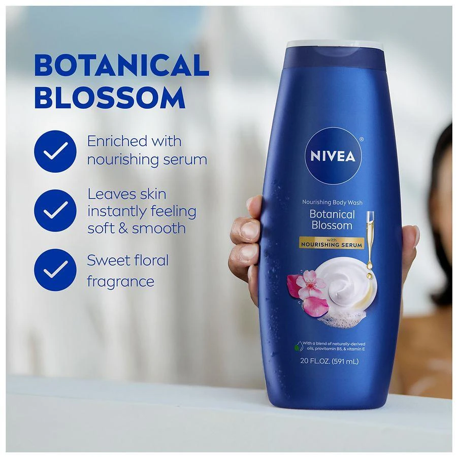 Nivea Nourishing Body Wash with Nourishing Serum Botanical Blossom 8