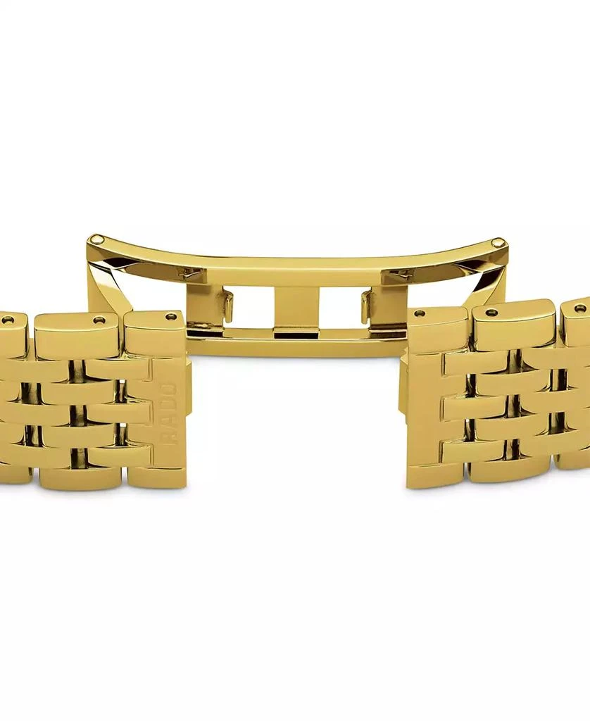Rado Women's Swiss Florence Classic Diamond Accent Gold Tone Stainless Steel Bracelet Watch 30mm 3