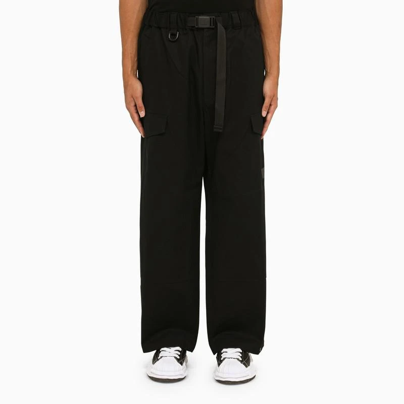 adidas Y-3 Black cotton workwear trousers 1