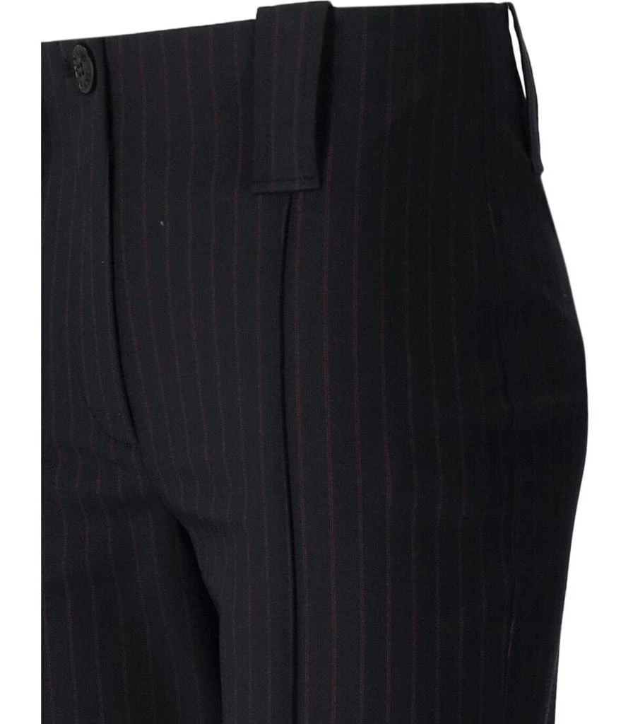 Ganni Ganni Blue Pinstripe Flare Trousers 3