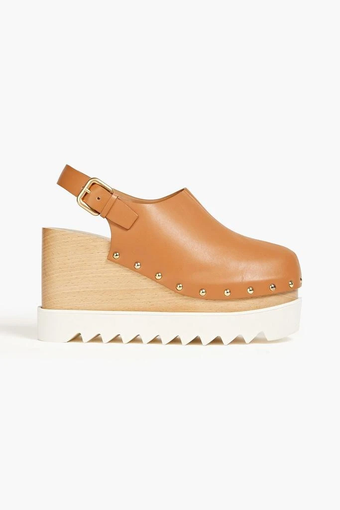 Stella McCartney Elyse faux leather slingback clogs 1