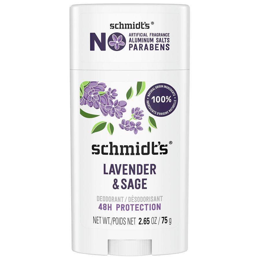 Schmidt's Aluminum-Free Vegan Deodorant with 24 Hour Odor Protection Lavender + Sage