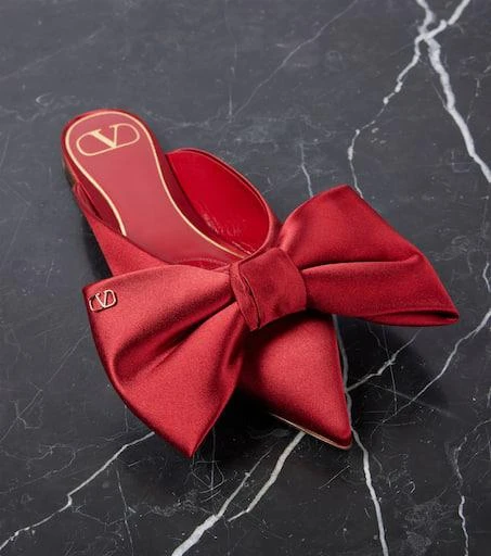 Valentino Bow-detail 05 satin mules 6