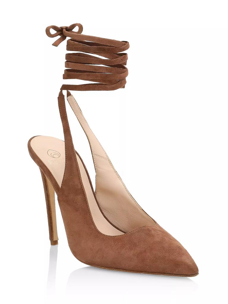 Brother Vellies Paloma Suede Ribbon Pumps