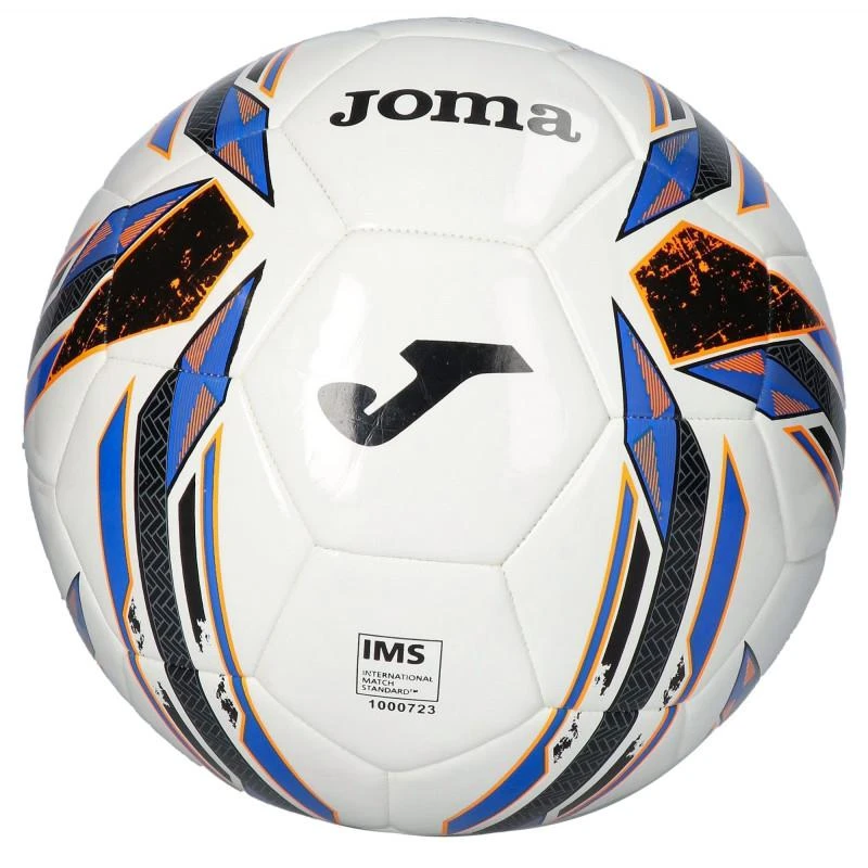 Joma Logo football ball in white blue and black 1