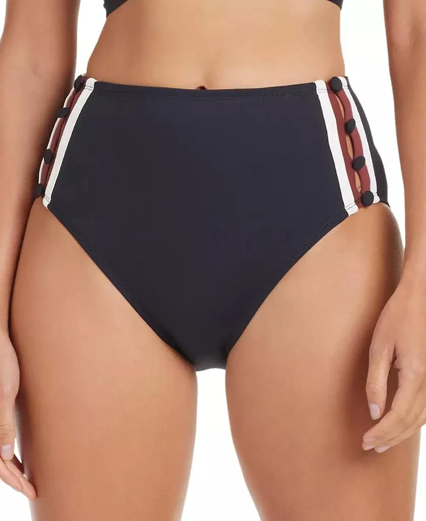 Bleu Rod Beattie Women's Button Down High-Waisted Bikini Bottoms 1