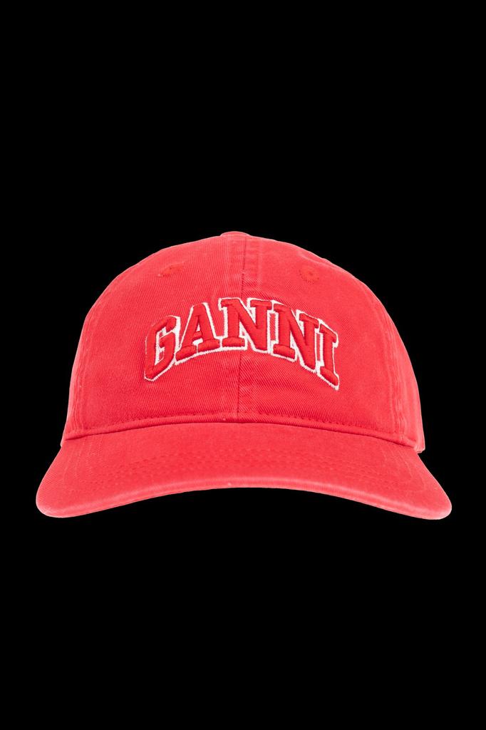 Ganni Logo Embroidered Cap – On Sale Now with Up to 27% Off