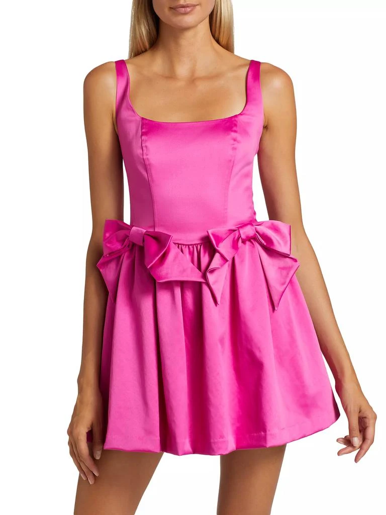 LOVESHACKFANCY Bayer Bow-Detailed A-Line Minidress 3