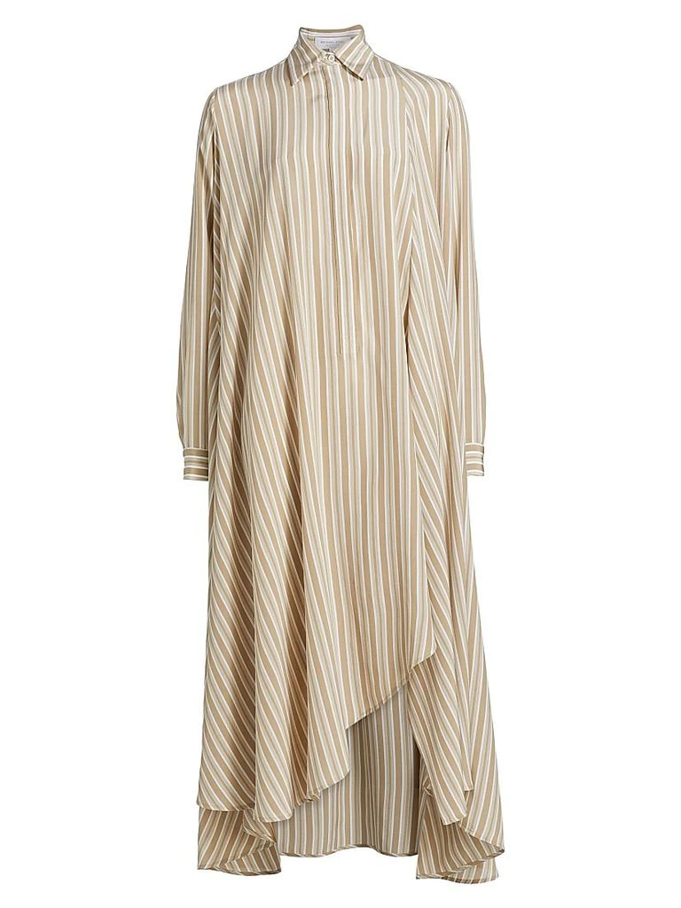 Michael Kors Striped Silk Caftan Shirtdress 1