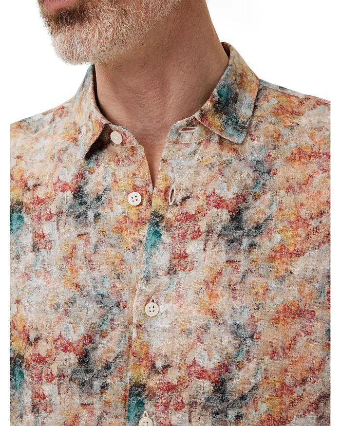 John Varvatos Luca Regular Fit Linen Shirt 5