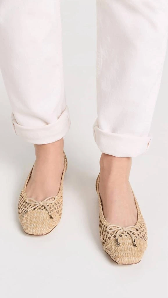 Sam Edelman Sam Edelman - Women's May Raffi Basket Weave Flats Shoes 6