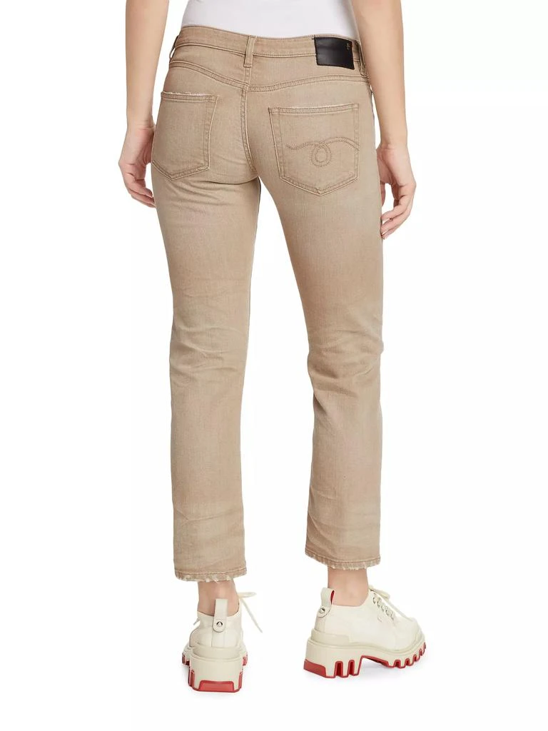 R13 Cropped Cotton-Blend Straight-Leg Jeans 5