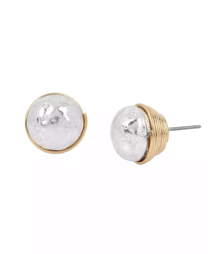 Robert Lee Morris Two-Tone Bead Stud Earrings 1