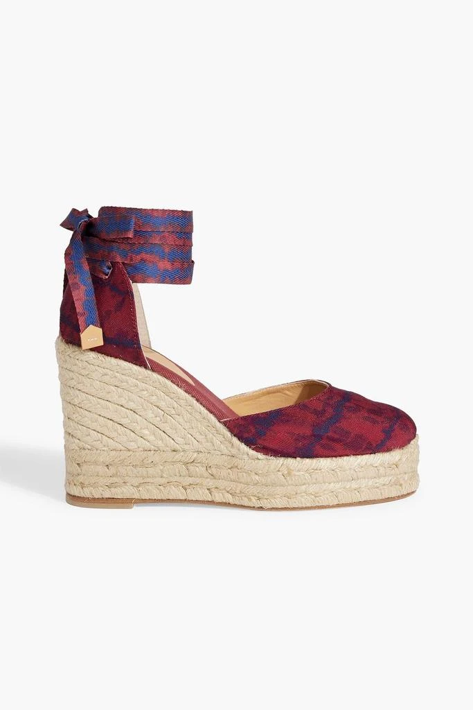 Altuzarra Carina printed canvas wedge espadrilles 1