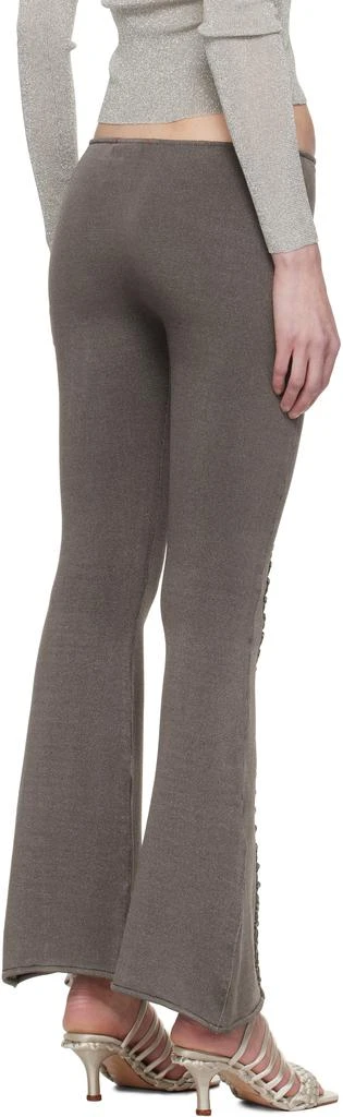 Isa Boulder Gray Suture Front Lounge Pants 3