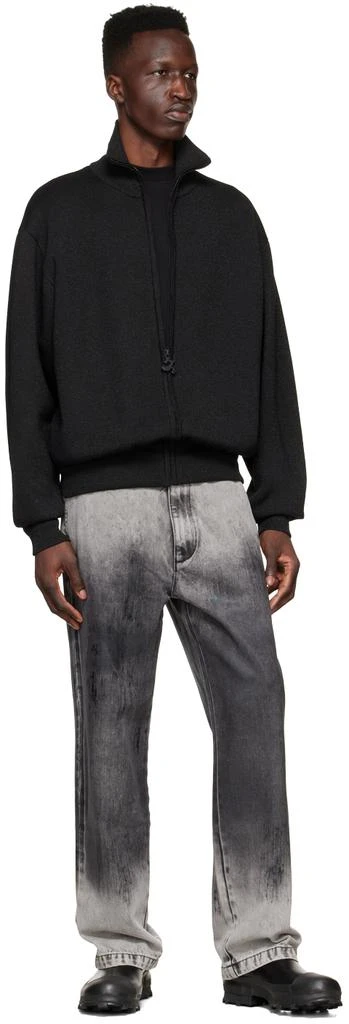 Xander Zhou Black Polyester Jacket 4