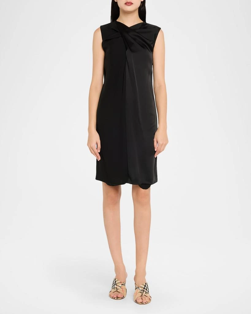 Burberry Sloanne Woven Linen Block-Heel Sandals 3