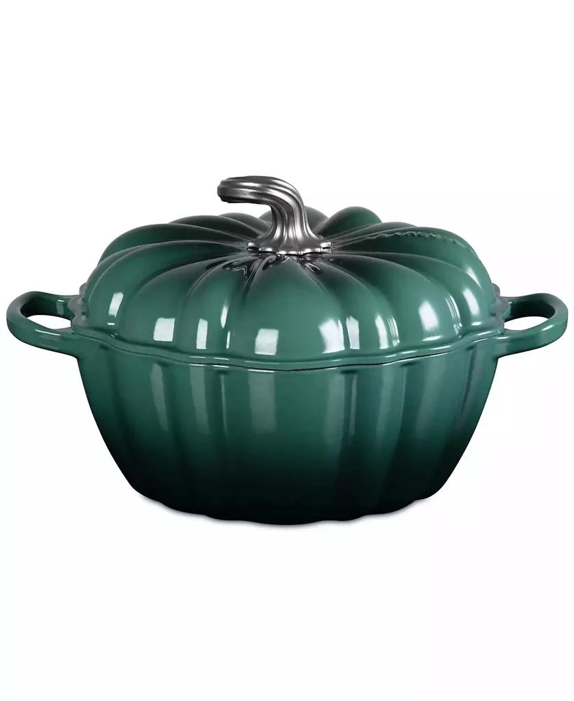 Le Creuset Enameled Cast Iron Signature 4 Qt. Pumpkin Dutch Oven with Lid 6