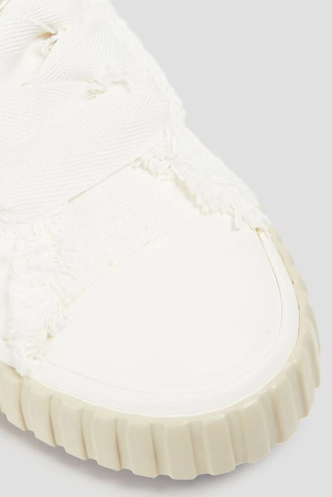 Zimmermann Frayed canvas high-top sneakers 4