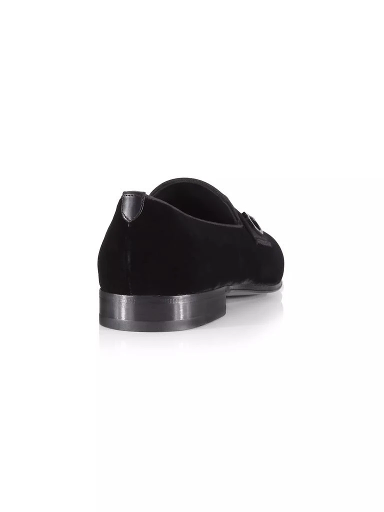 Salvatore Ferragamo Velvet Gancio Loafers 3