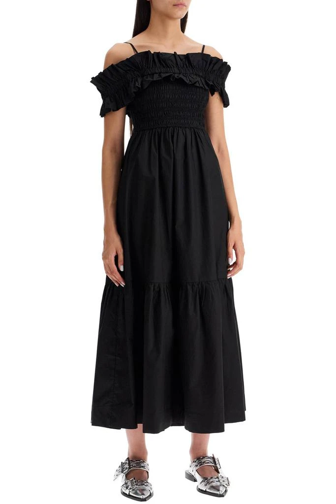 Ganni "poplin smock dress 2