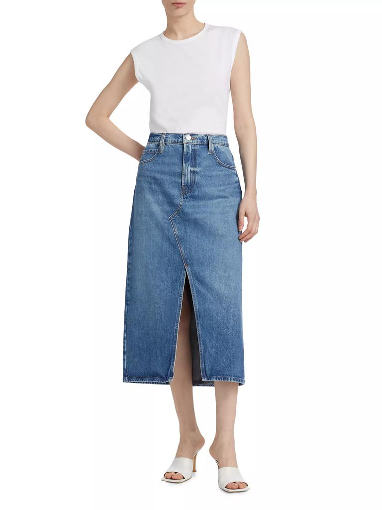 FRAME The Midaxi Denim Skirt