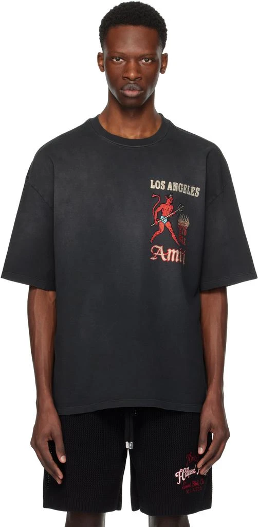 AMIRI Black Crystal Sinners T-shirt 1