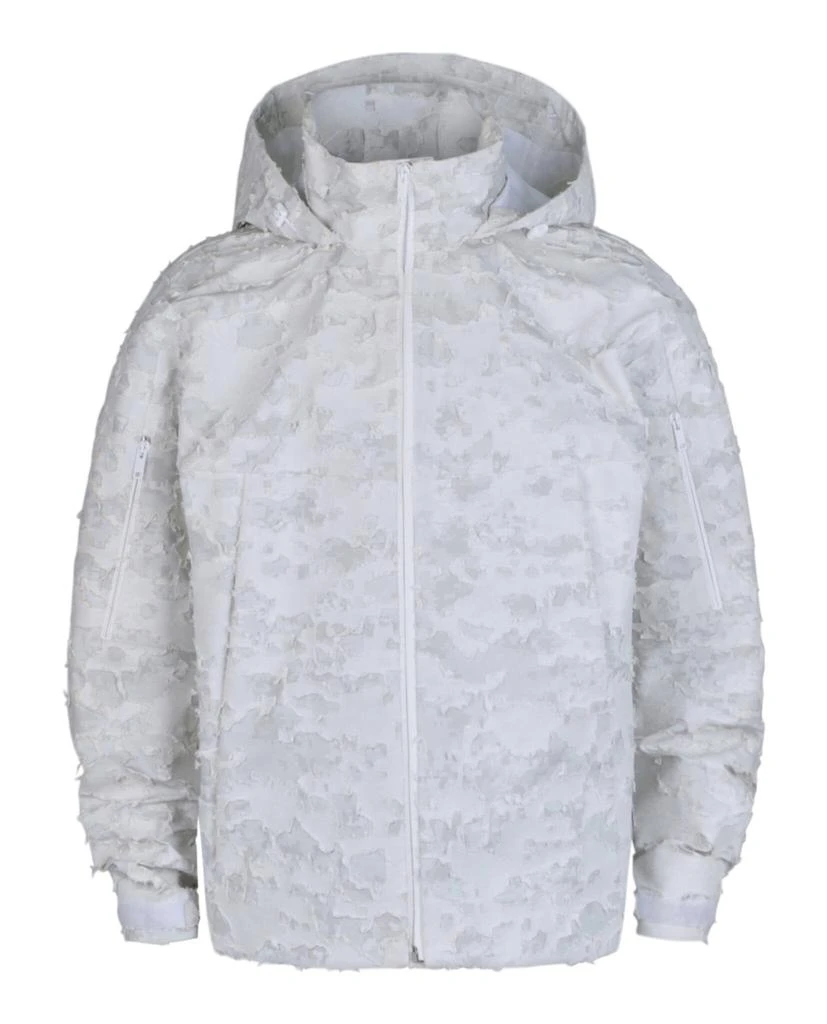 Givenchy Destroyed Windbreaker In Mixed Cotton