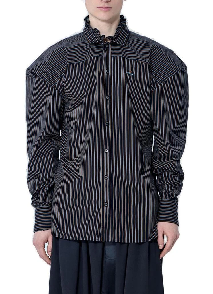 Vivienne Westwood Vivienne Westwood Wide-Sleeved Pinstriped Shirt 1