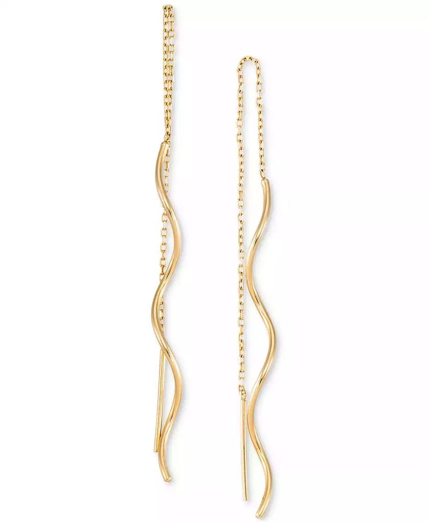 Macy
s Twisted Threader Earrings in 10k Yellow Gold 3