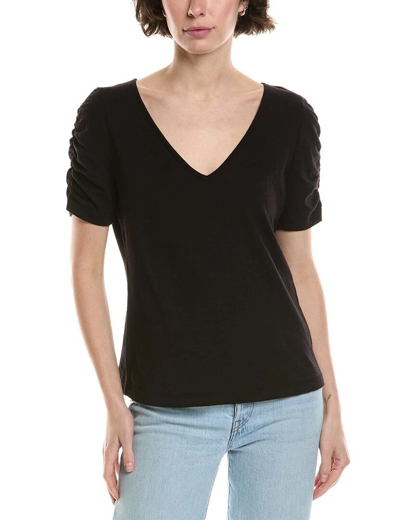 Michael Stars Josie Ruched Sleeve T-Shirt