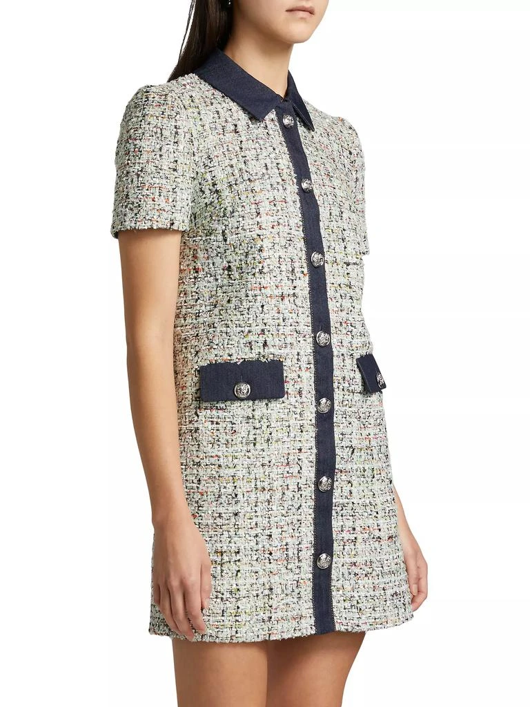 Cinq à Sept Anya Bouclé Button-Front Minidress 4