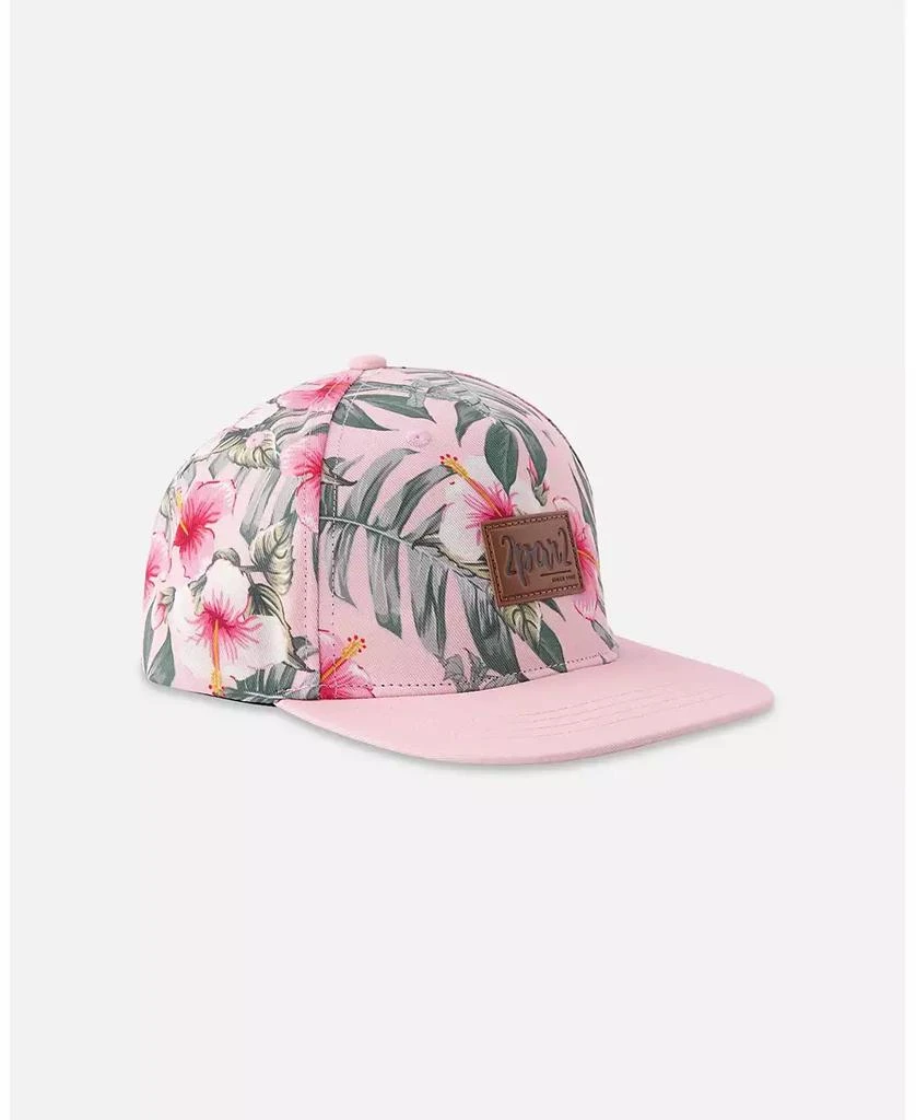Deux par Deux Toddler Cap Hibiscus Print - Toddler|Child
