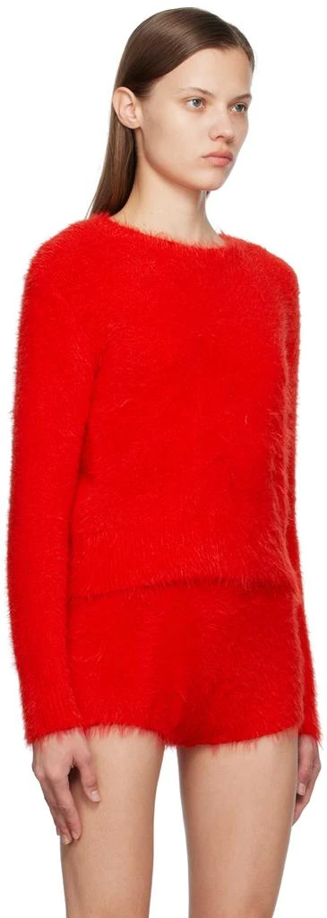 pushBUTTON Red Shag Sweater 2