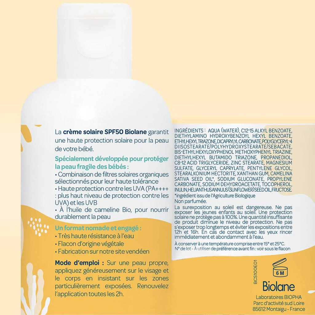 Biolane Crème Solaire Spf50 - 2 Tailles 4