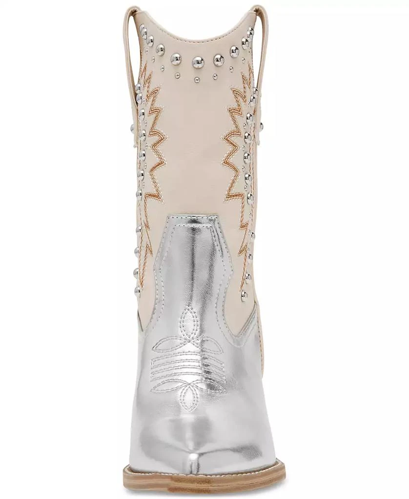 DV Dolce Vita Women's Aledo Contrast Stitch Studded Cowboy Boots 7