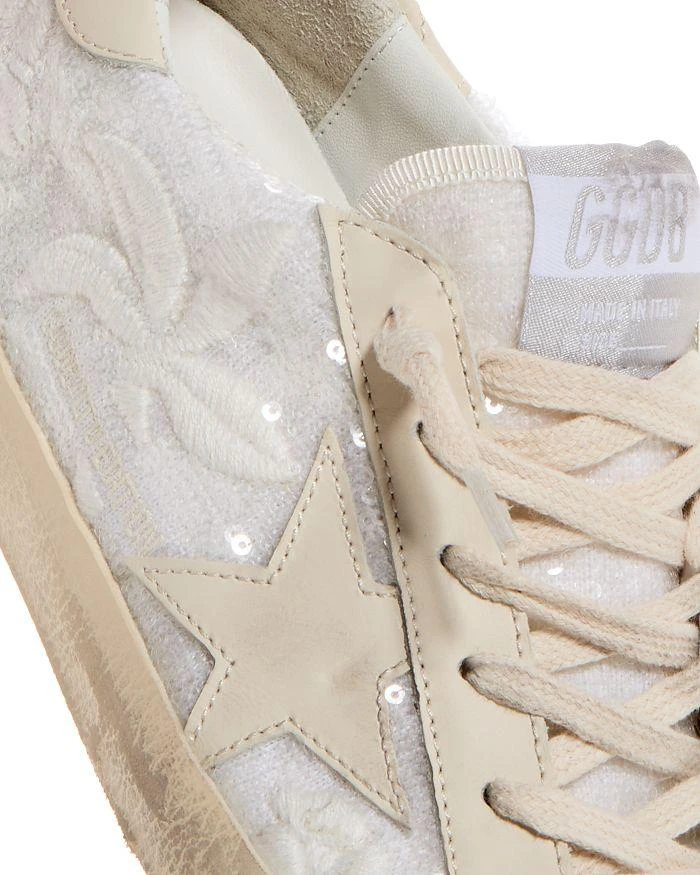 Golden Goose Women's Super-Star Sequin Embellished Low Top Sneakers 5