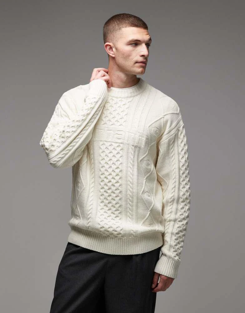 Carhartt WIP Carhartt WIP shawn knitted jumper in off white 5
